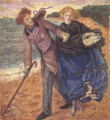 Writing on the Sand (mk28), Dante Gabriel Rossetti